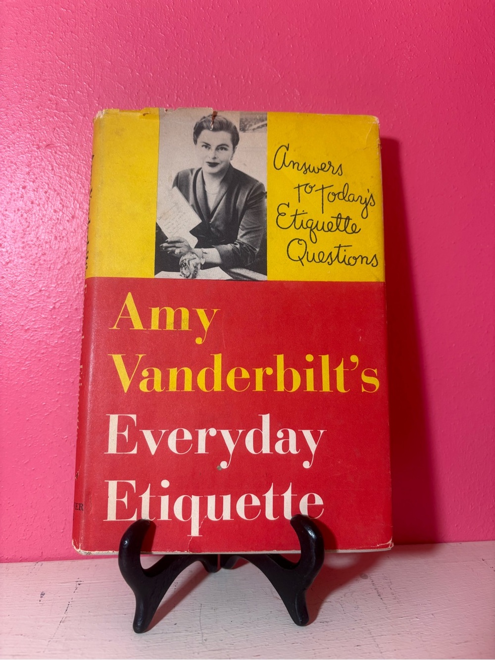 Vintage Book Amy Vanderbilt's Everyday Etiquette RETRO 1956 Hardcover GUC Answer